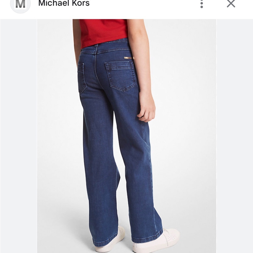 Michael Kors Women's Wide-leg Blue Jeans Size 12